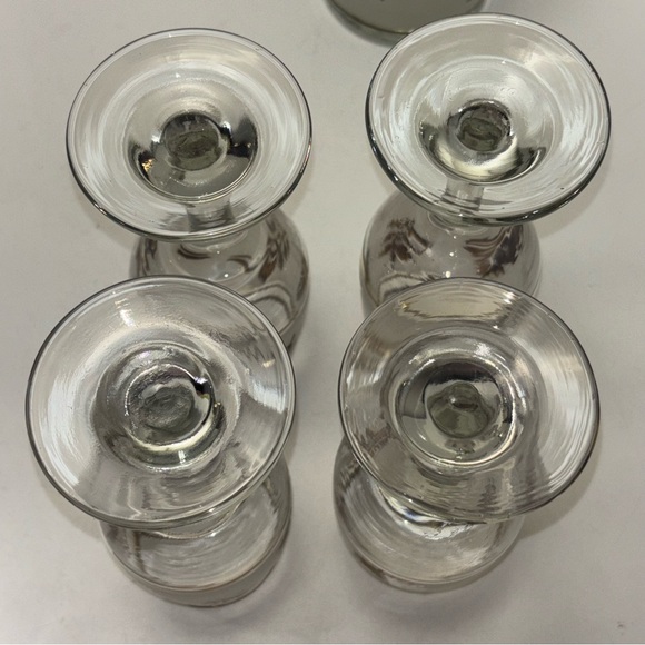 Libbey vintage St Clair Golden Harvest decanter and wine glasses set with box - Picture 9 of 15